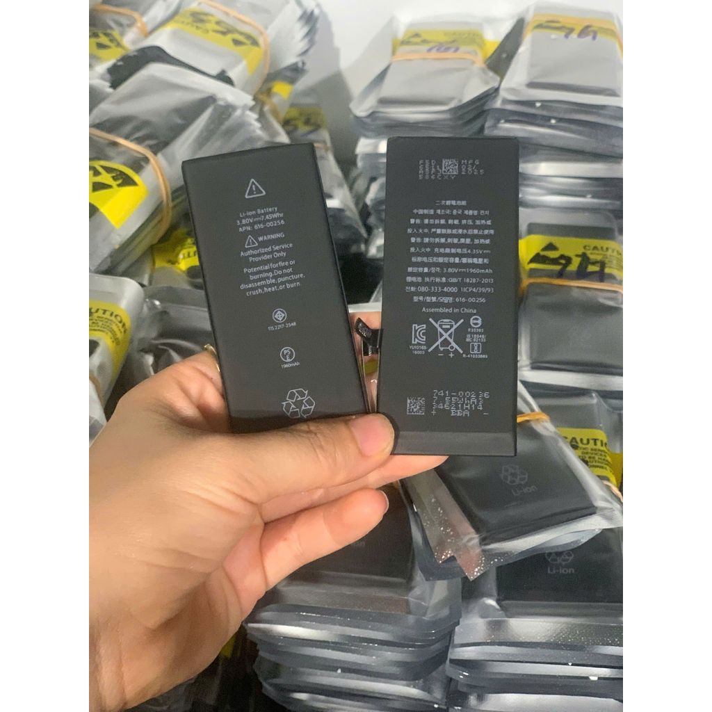 Pin dung lượng chuẩn cho máy 5, 5s, 6, 6S, 6P, 6SP, 7, 7P, 8, 8P,  chất lượng cao tặng kèm siu dán | BigBuy360 - bigbuy360.vn