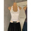 ✅ Trong Kho ✅ Thanh Lịch Mùa Hè Áo Thường WGWE2026 Xuân Hè Hot Girls Gió Tương Phản Màu Sóng Điểm Treo Cổ Áo Vest Nữ Mặc Ngoài Slim-fit Giảm Béo Gợi Cảm Top