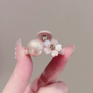 Ngọt Ngào Hồng Ngọc Trai Hoa Mini Nhỏ Lấy Kẹp Nữ trán Bên Gãy Tóc Kích Thước Nhỏ Top Kẹp Cặp Kẹp 5.10 GI5F