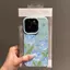 Hoa tulip màu xanh lam Phù hợp với vỏ điện thoại 1716, iPhone 15/14, ip màuoa văn lựu