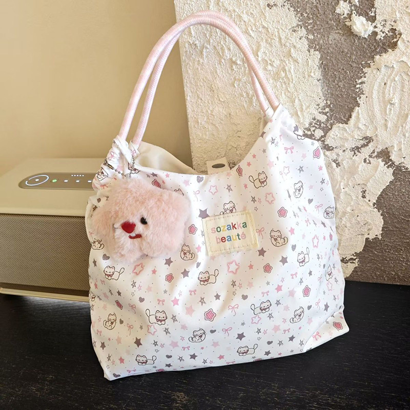GC2 2026 Phong Cách Hàn Quốc Dễ Thương Hello Kitty Túi Đeo Vai Phong Cách Đa Năng Dung Tích Lớn Đi Lại Túi Tote CG2