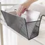 Giỏ treo đầu giường JUNYUE88US, Giỏ đựng đồ lặt vặt hạng nặng dung tích lớn, Không cần khoan sắt Tiết kiệm không gian Dụng cụ sắp xếp kim loại Giường tầng