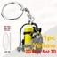 Móc khóa thiết bị lặn mô phỏng CATMALLER88, Mặt dây chuyền thẻ phẳng 2D Acrylic sáng tạo, Quà tặng trang sức cá nhân vui nhộn Móc khóa ô tô