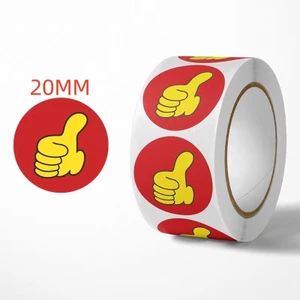 Học Sinh Mẫu Giáo Nhỏ Safflower Khen Thưởng Miếng Dán Cuộn Miếng Dán Ngón Tay Cái Như Phần Thưởng Miếng Dán