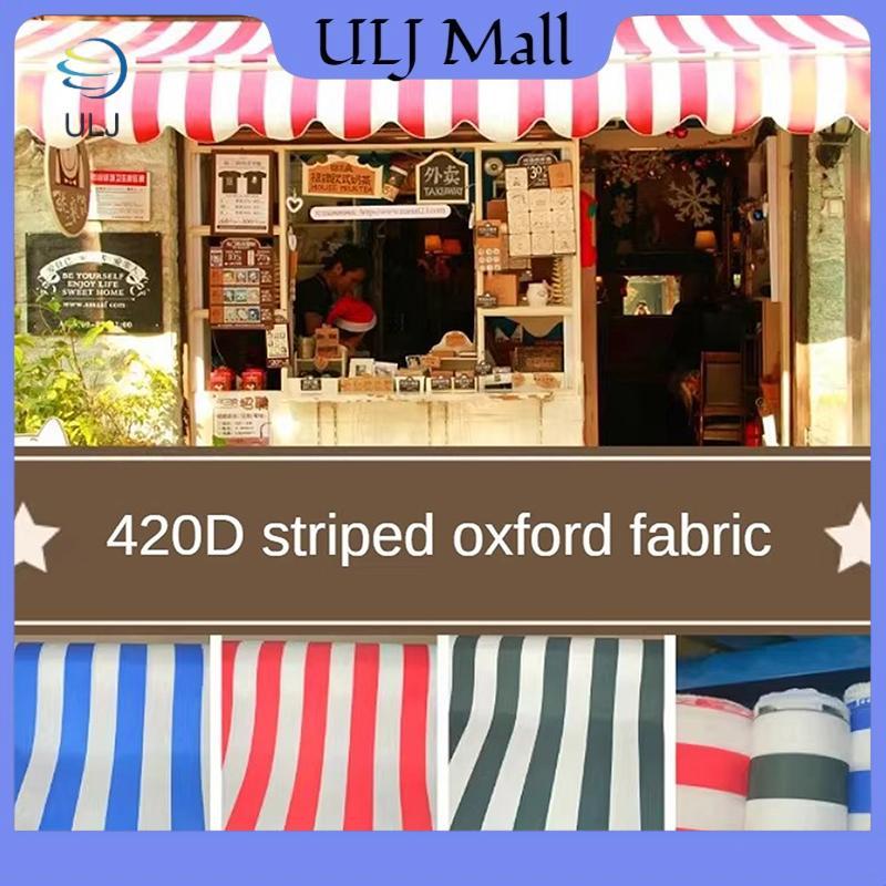 ULJ 420D Thời Trang Sọc In Vải Oxford Vải Chống Thấm Nước Tán Lều Ô Vải PU Phủ 50x150cm / Tấm Che Nắng PC.