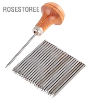 Rosestoree Salmue 23 Bộ Trang Sức Graver Dụng Cụ Kim Loại Chiếu Trúc Hạt Hạt Bộ Dụng Cụ Kim Cương Hạt Đá Thiết Lập Máy Khắc Để Làm Việc