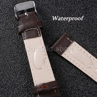 Dây đeo đồng hồ bằng da 10-22mm cho doanh nghiệp Họa tiết trơn Bạc Pin Khóa Dây đeo đồng hồ cho nam nữ Vòng đeo tay thay thế
