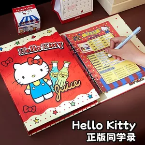 Được ủy quyền HelloKitty Classmate Record Nhật Bản Dễ Thương Phong Cách Nữ Tính Album Kỷ Niệm Mùa Tốt Nghiệp Quà Tặng Sách Thông Tin 4.22