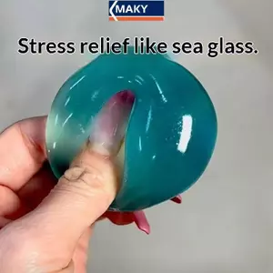 MAKY 1 Cái Chống Căng Thẳng Cảm Giác Fidgets Squishy Đồ Chơi Mềm Mô Phỏng Trong Suốt Màu Xanh Maltose Chậm Đàn Hồi Đồ Chơi VN