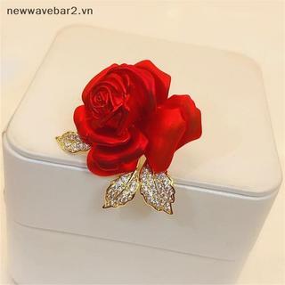 Trâm Cài Hoa Hồng Đỏ Thiết Kế Tinh Tế, Phù Hợp Làm Phụ Kiện Thời Trang