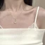 Dây chuyền bạc S925 với đá Chalcedony bầu, phong cách Trung Hoa