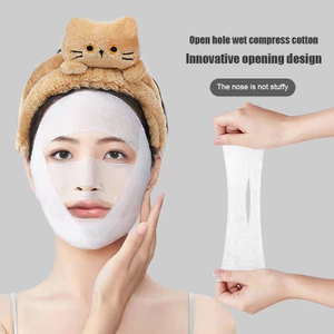 【Roshy】miếng bông co giãn miếng bông tẩy trang mặt. Bông gòn mỏng ẩm