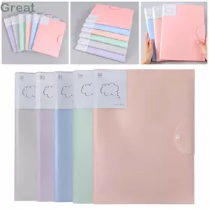TUYỆT VỜI 1 Túi đựng tài liệu A3, 20 / 30 / 40 Trang Đồ dùng văn phòng Thư mục tập tin giấy A3, Album ảnh Văn phòng phẩm Sinh viên Văn phòng phẩm Nhựa Bộ sưu tập tác phẩm nghệ thuật