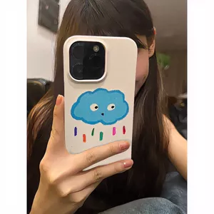 Mây mưa màu xanh phù hợp với iPhone171514promax11 vỏ điện thoại 13 vỏ mềm x
