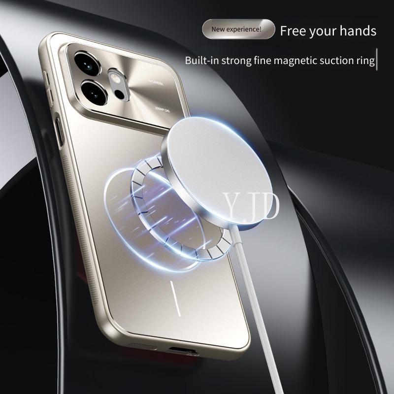 Ốp Lưng Cho Honor 600 Pro Mới Nâng Cấp Phần Cứng Họa Tiết CD Ống Kính Kim Loại Mờ Mặt Sau Chống Rơi Vỏ Điện Thoại
