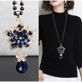 Phiên Bản Hàn Quốc Dây Chuyền Áo Len Thời Trang Pha Lê Dây Chuyền Vòng Cổ Lớp Áo Len Dây Chuyền Trang Sức 26.6.4.23
