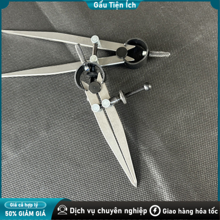 Dụng cụ handmade compa đánh dấu thiết kế da Lấy dấu / Đánh dấu،Dụng cụ làm da،2 chấu / 2 mũi