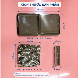 Gương Cầm Tay Nhỏ Gọn Phong Cách Luxury Cho Nàng Hiện Đại