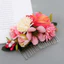 Phụ kiện tóc cô dâu WEETW, Lược chải tóc hoa lãng mạn bằng kim loại, Forest Series Vintage Mô phỏng hoa Retro Hoa hồng phù dâu Mũ nón Prom