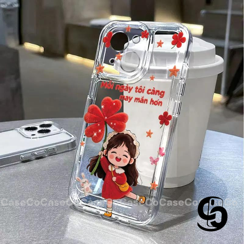 Ốp Lưng Cho Redmi 12C 14C 13C 10C 13 10 12 A3 9T 9 A1 Note 14 12 13 9 8 10 Ảnh bìa cô gái hoa đáng yêu