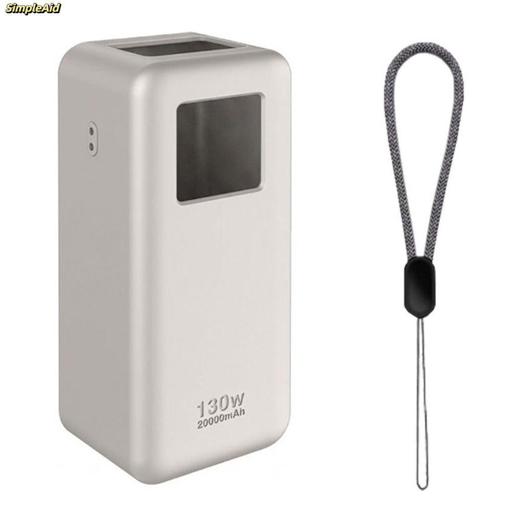 Bảo vệ SIMPLEAID, Silicon chống bụi, Chất lượng cao mềm có tay cầm Vỏ bảo vệ di động cho UGREEN Nexode Power Bank 20000mAh 130W Du lịch