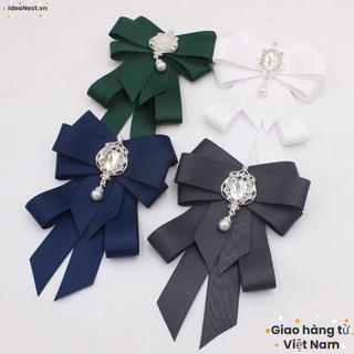 Thắt Nơ IDEANEST với Ruy Băng Pha Lệ Thủ Công - Phụ Kiện Thời Trang