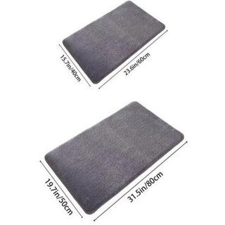 Thảm tắm xốp Memory Thảm trải sàn phòng tắm siêu thấm chống trượt Thảm mềm dày màu xám tại nhà
