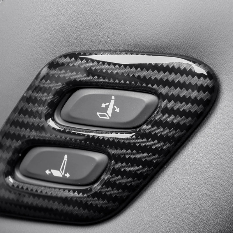Dành Cho Xe Hyundai Staria 2021-2026 Xe Ô Tô Sợi Carbon Điều Chỉnh Ghế Ô Tô Công Tắc Điều Khiển Nút Bao Viền Phụ Kiện