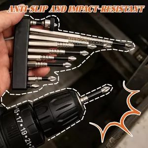 Bộ tuốc nơ vít chống va đập K5 với công cụ định vị, mũi thép hợp kim S2 cho máy khoan điện, chống ăn mòn & chống mỏi