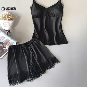 KUZHEN Bộ Đồ Ngủ Gợi Cảm Ren V-Ne, Phù Hợp Hàng Ngày