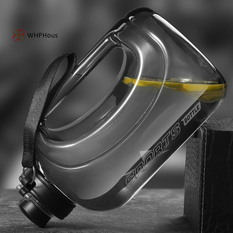 < WHPHous-t > Bình nước thể thao 2800ML Ấm đun nước tập thể dục dung lượng lớn Bình nước miệng lớn có ống hút Tay cầm ngoài trời Bình lớn Đẹp