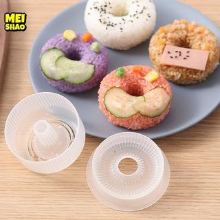 MeiShao Mùa Đi Học Donut Tròn Cơm Bóng Khuôn Chống Dính Máy Làm Sushi DIY Dễ Dàng Cơm Bóng Báo Chí Khuôn Trẻ Em Bé Bento Bộ Nhà Bếp Đẹp