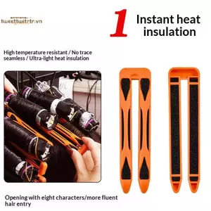 TRTR 12 Chiếc Hình Chữ U Chuyên Nghiệp Perming Cách Nhiệt Kẹp Nhiệt Độ Cao Salon Tóc Perming Thợ Cắt Tóc Perm Miếng Lót Tóc Xoăn Phụ Kiện VN