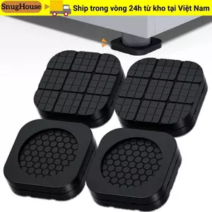 SNUGHOUSE 4 Miếng Lót Chân Máy Giặt, Máy Giặt Chống Trượt Chống Sốc Chống Rung Chân Miếng Lót, Tăng Chiều Cao Im Lặng Giảm Chấn Nội Thất Thảm Cao Su Máy Giặt Tủ Lạnh