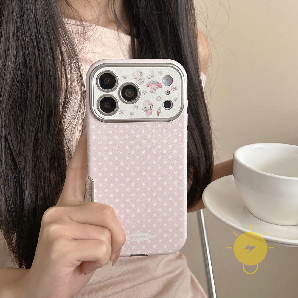 Phone Case For iPhone 17 Pro Max 16 15 14 TPU Kitty Aesthetic Korean Cute