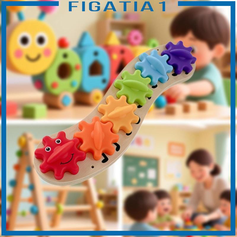 Đồ chơi bánh răng bận rộn bằng gỗ Phụ kiện DIY tương tác Đồ chơi giáo dục trẻ em để phát triển kỹ năng vận động tinh