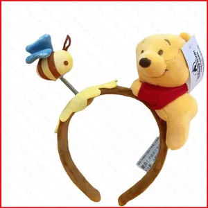 SY Winnie the Pooh Lotso tóc vòng Stitch Hoạt hình dễ thương Sang trọng đồ chơi dây buộc tóc gấu dâu phụ kiện đầu ảnh