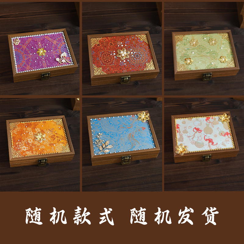 WHX-Song Jin Hộp Trang Sức Miễn Phí Handmade Tự Làm Chất Liệu Gói Hộp Bảo Quản Trang Sức Bằng Gỗ