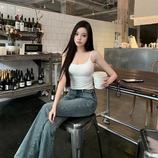 Áo lót nữ thanh lịch ôm lưng, áo vest có gọng cố định, thích hợp mặc ngoài mùa hè.