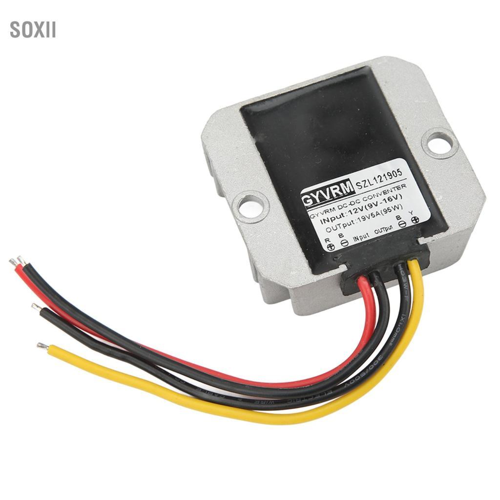 soxii DC 12V sang 19V 5A Bộ chuyển đổi nguồn ô tô IP67 được xếp hạng để sạc thiết bị điện tử và thiết bị di động trên xe