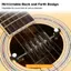 toyuvn SIMBAE Đàn Guitar Tambourines 10 Chuông Soundhole Chơi và Đệm Chuông Chuông Thép không gỉ Jingles cho 36/38 Inch