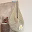 E-WOITD Handmade Dệt Kim Túi Đi Biển Rỗng Dệt Phong Cách Boho Tote Dung Tích Lớn Nữ Túi Xách Cho Mùa Hè Dã Ngoại E-WOITD