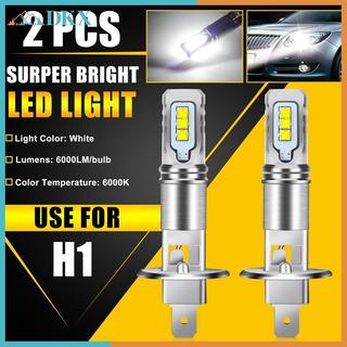 DKX 2 Cái H1 6000K Siêu Sáng Trắng 6000LM DRL Bộ Bóng Đèn Pha LED Mũi Cao.