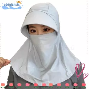 Mũ EBINLANDS, Ice Silk có nắp che khăn choàng, Mũ chống nắng thoáng khí