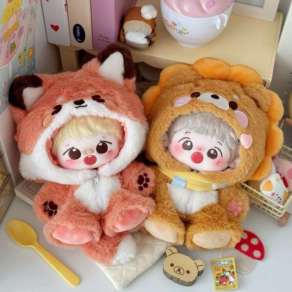 Quần áo trẻ em thỏ cáo nhỏ 20cm Bộ áo liền quần động vật nhỏ 20cm Cotton Quần áo trẻ em Không có thuộc tính