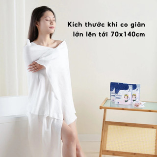 COMBO 5 Khăn Tắm Nén Du Lịch Giấy Nén Dùng Một Lần Khách Sạn Thấm Hút Nhanh Tiện Lợi