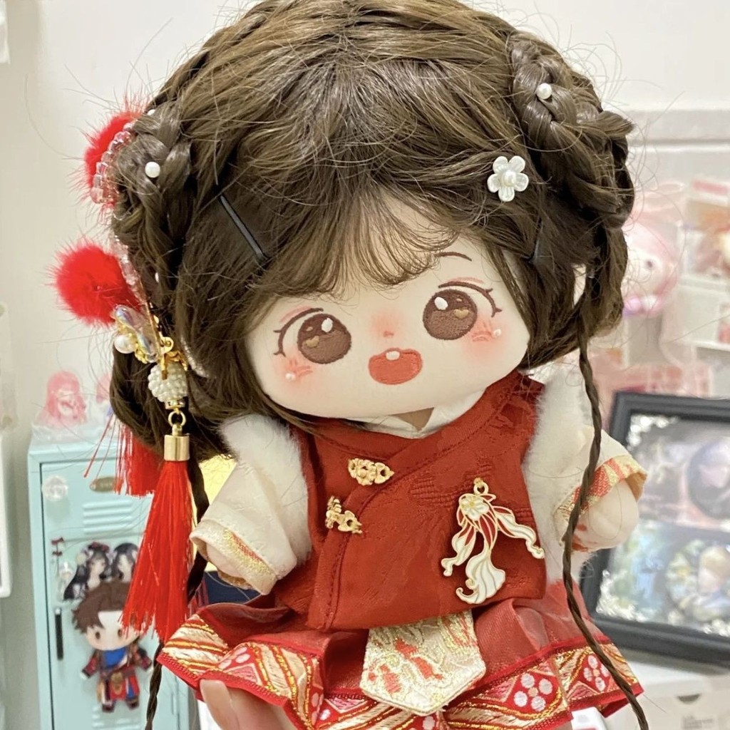 Quần áo trẻ em 20cm Quần áo búp bê Cotton có bộ đồ cá chép Không thuộc tính Quần áo thờ phượng dễ thương Hanfu 5.4