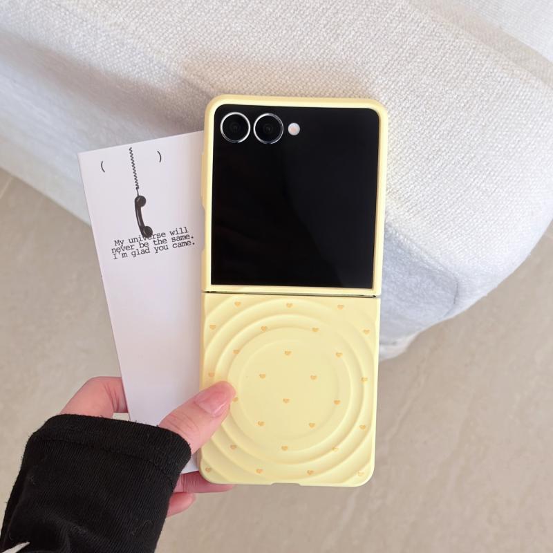 Thích Hợp Cho Samsung Galaxy ZFlip7 zflip6 Trái Tim Nhỏ Từ Tính Vỏ Điện Thoại Dây Gấp Vỏ Cứng Cho Z Flip 7 6 5 4 3 5G N3 Flip MixFlip 2 Vỏ Bảo Vệ