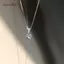 AqToCna Đá Đơn Lấp Lánh Mặt Dây Chuyền Xương Đòn - Dễ Thương Solitaire Choker Trang Sức Thời Trang AqToCna