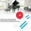 Toyuvn Công cụ điều chỉnh đàn piano Tay cầm bằng kim loại Tay cầm thoải mái Cao su Tắt tiếng Hoạt động dễ dàng để sửa chữa nhạc cụ